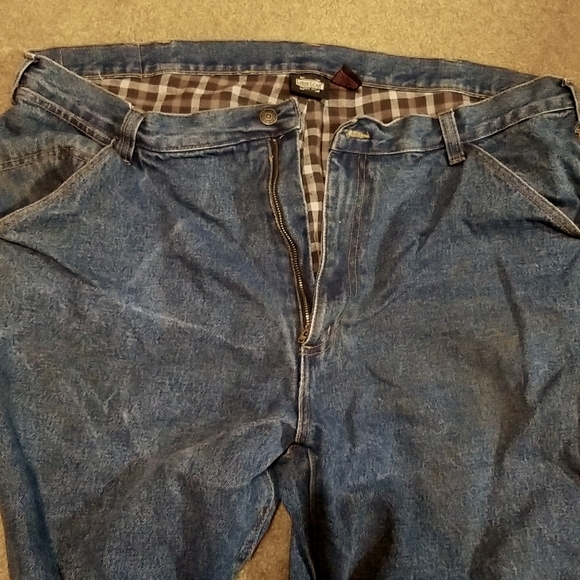 GUIDE GEAR Flannel Lined Carpenter Jeans - Picture 4 of 5